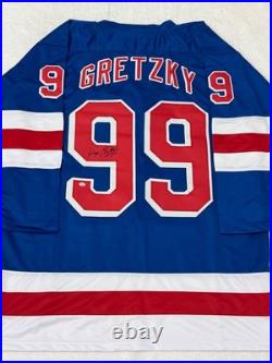 Wayne Gretzky New York Rangers Signed Hockey Jersey COA