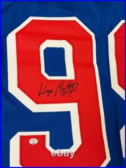 Wayne Gretzky New York Rangers Signed Hockey Jersey COA
