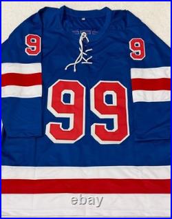 Wayne Gretzky New York Rangers Signed Hockey Jersey COA