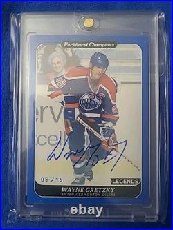 Wayne Gretzky OILERS 2023-24 Parkhurst Champions Hardsigned Autograph 6/15