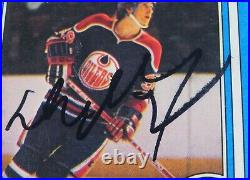 Wayne Gretzky OILERS HOF Signed Autograph Auto 1979 Topps Rookie Card # 18 PSA