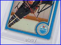 Wayne Gretzky OILERS HOF Signed Autograph Auto 1979 Topps Rookie Card # 18 PSA