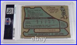 Wayne Gretzky OILERS HOF Signed Autograph Auto 1979 Topps Rookie Card # 18 PSA