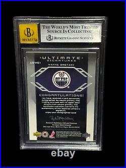 Wayne Gretzky Oilers 2004 05 Ud Ultimate Collection Signatures Auto Bgs 9.5 10