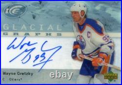 Wayne Gretzky Oilers 2007-08 UD Ice Glacial Graphs Auto #GG-WG