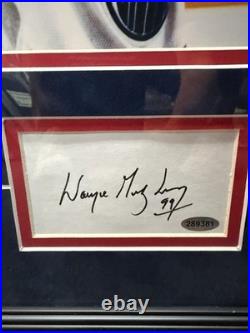 Wayne Gretzky Oilers Autograph Framed Cut Signature