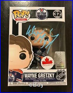 Wayne Gretzky Oilers Kings Autographed Signed Pop Funko Hockey Vinyl #32 Jsa Coa