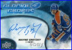 Wayne Gretzky Oilers UD ICE 2018-19 Glacial Graphs Autographed Card #GG-WG