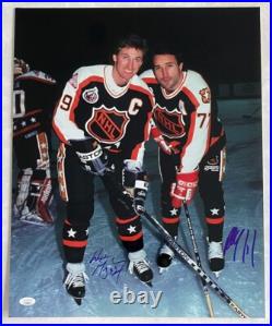 Wayne Gretzky & Paul Coffey Signed 1993 NHL All-Star Game 16x20 Photo JSA LOA