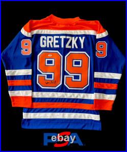 Wayne Gretzky Psa / Dna Signed Autographed Authentic Edmonton Oilers Jersey