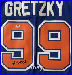 Wayne Gretzky Psa / Dna Signed Autographed Authentic Edmonton Oilers Jersey