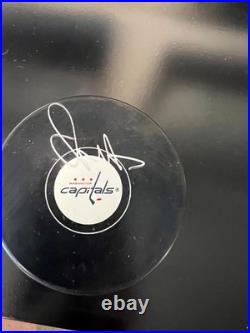 Wayne Gretzky Rangers Alex Ovechkin Capitals Autographed Framed Pucks WithFanatics