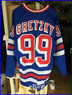 Wayne Gretzky SIGNED New York Rangers Home Jersey