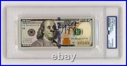 Wayne Gretzky Signed $100 Bill Auto Hockey NHL Goat Hof Psa/dna