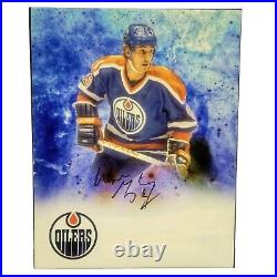 Wayne Gretzky Signed 11X14 CANVAS Photo Art Auto Edmonton Oilers NHL HOF AAC COA