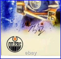 Wayne Gretzky Signed 11X14 CANVAS Photo Art Auto Edmonton Oilers NHL HOF AAC COA