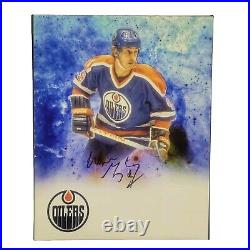 Wayne Gretzky Signed 11X14 CANVAS Photo Art Auto Edmonton Oilers NHL HOF AAC COA