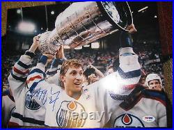 Wayne Gretzky Signed 11x14 Photo PSA DNA Edmonton Oilers HOF Autographed Auto