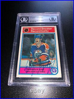 Wayne Gretzky Signed 1982-83 O-Pee-Chee OPC Card #1 Edmonton Oilers BAS Slabbed