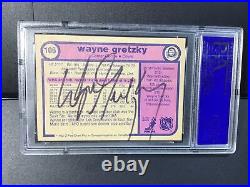 Wayne Gretzky Signed 1982-83 O-pee-chee #106 Auto Psa Vg-ex 4 Edmonton Oilers