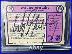 Wayne Gretzky Signed 1982-83 O-pee-chee #106 Auto Psa Vg-ex 4 Edmonton Oilers