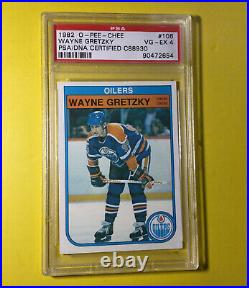 Wayne Gretzky Signed 1982 O-Pee-Chee OPC Hockey #106 AUTO PSA/DNA PSA 4