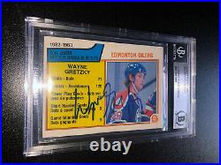 Wayne Gretzky Signed 1983-84 O-Pee-Chee OPC Card #22 Edmonton Oilers BAS Slabbed