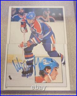 Wayne Gretzky Signed 1983 O-pee-chee Opc Hockey Sticker Jsa Autograph Coa Auto