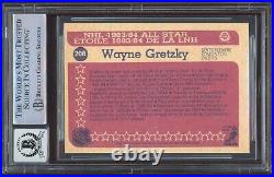 Wayne Gretzky Signed 1984-85 O-Pee-Chee All Star Card #208 BAS Slabbed Auto 10