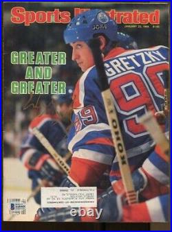 Wayne Gretzky Signed 1984 Sports Illustrated 1/23 Autographed Oilers Beckett