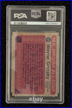 Wayne Gretzky Signed 1984 Topps All Star Card PSA/DNA Cert