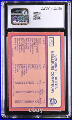 Wayne Gretzky Signed 1985-86 O-Pee-Chee Card #259 Oilers CGC 7 JSA 10 Auto