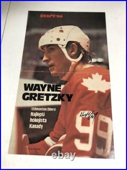 Wayne Gretzky Signed 1986 12x20 Canada Poster(JSA)