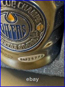 Wayne Gretzky Signed 1987 Mini Stanley Cup Trophy /250 UDA COA FADED Wayne Gretzky Signed 1987 Mini Stanley Cup Trophy /250 UDA COA FADED