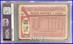 Wayne Gretzky Signed 1987 Topps #53 Hockey Card HOF Oilers Autograph PSA/DNA 10