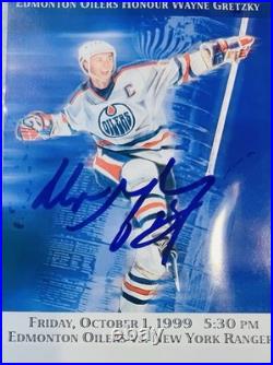 Wayne Gretzky Signed 1989 Oilers Jersey Retire Ticket AUTOGRAPH BGS GEM Mint 10