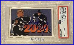 Wayne Gretzky Signed 1990-91 Ud 2,000th Point Card Psa Auto Gem Mt 10 La Kings