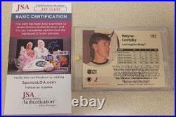 Wayne Gretzky Signed 1991-92 Proset Hockey Card 101 Jsa Authentic Autograph Auto