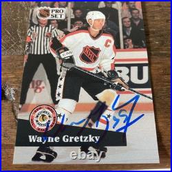Wayne Gretzky Signed 1991 NHL Pro Set #285 Card Los Angeles Kings