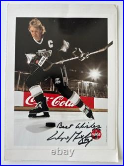 Wayne Gretzky Signed 1994 Coca-Cola Promo Photo 8x10 Los Angeles Kings Auto
