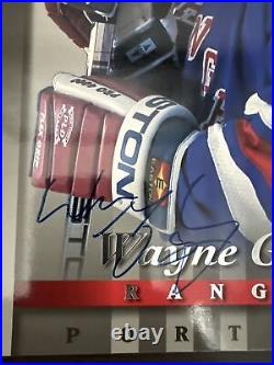 Wayne Gretzky Signed 1997-98 Donruss Studio 8x10 Hockey Photo New York Rangers