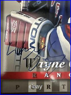 Wayne Gretzky Signed 1997-98 Donruss Studio 8x10 Hockey Photo New York Rangers