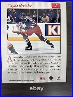 Wayne Gretzky Signed 1997-98 Donruss Studio 8x10 Hockey Photo New York Rangers