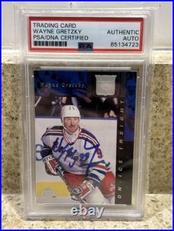 Wayne Gretzky Signed 1997 Upper Deck Hockey Insert Card Auto PSA