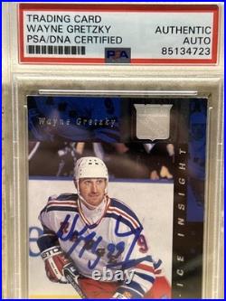 Wayne Gretzky Signed 1997 Upper Deck Hockey Insert Card Auto PSA