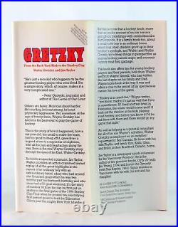 Wayne Gretzky Signed 1st Ed Gretzky From the Back Yard Rink to the Stanley Cup