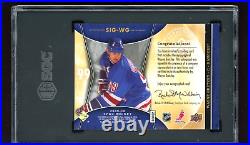 Wayne Gretzky Signed 2009 Ud Sp Game Used Significance Auto Card /25 Sgc 9