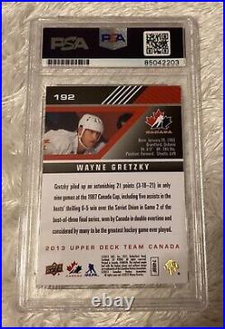 Wayne Gretzky Signed 2013 Ud Team Canada Psa Auto