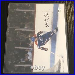 Wayne Gretzky Signed 8x10 Cut Photo Autograph HOF COA NHL Edmonton Oilers