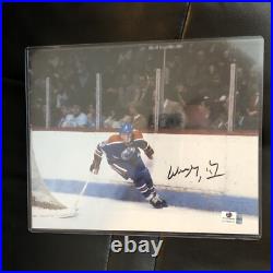 Wayne Gretzky Signed 8x10 Cut Photo Autograph HOF COA NHL Edmonton Oilers